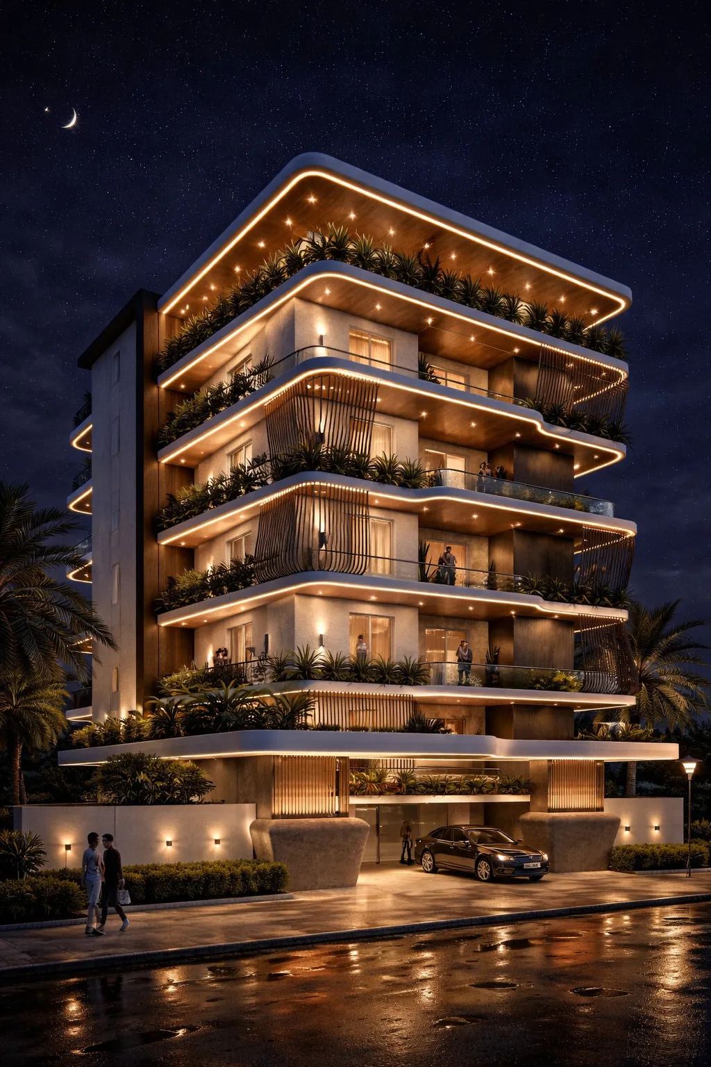 Architectural Perspective: Side Elevation